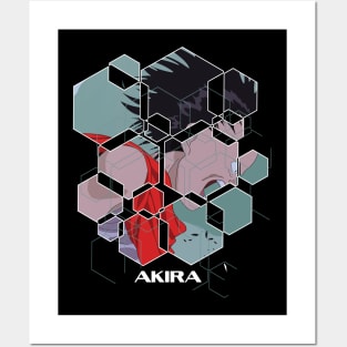 Akira poligonal Posters and Art